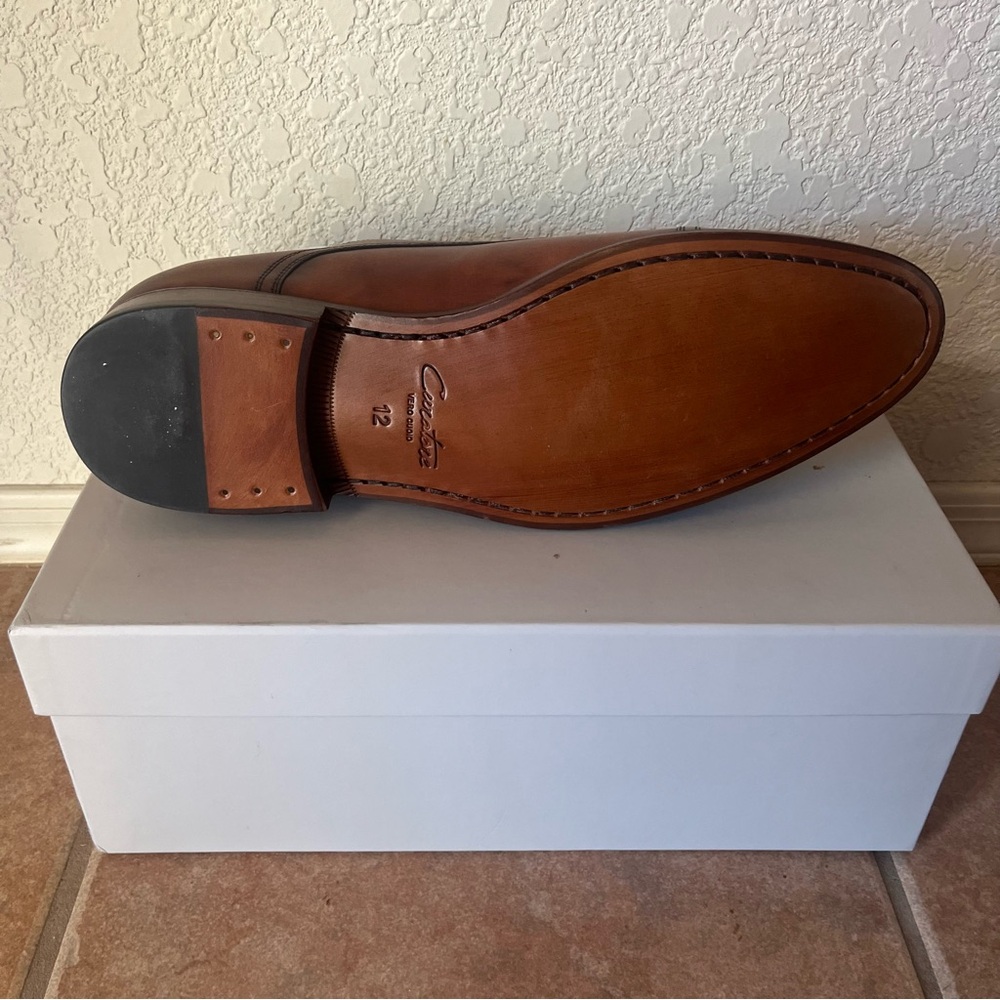 Curatore Men's Brown Leather Dress Shoe - Picture 3 of 3